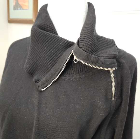 Eight Eight Eight Long Sleeve Zip Cowl Neck Sweater  Size‎ 1X Plus - Picture 3 of 8